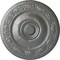 Ekena Millwork Neuveau Ceiling Medallion (Fits Canopies up to 6 3/8"), Hand-Painted Silver, 24 1/4"OD x 2"P CM24NASLS - alternate 1